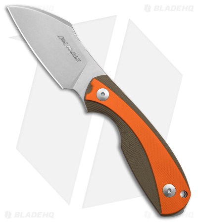 Viper Knives Lille2 GGO Fixed Blade Knife Green/Orange G-10 (2.8" Stonewash)