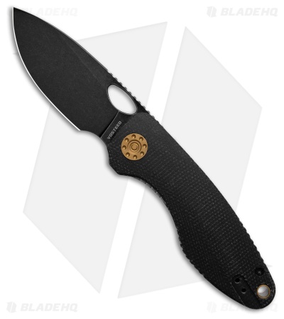 Vosteed Acorn Liner Lock Knife Black Micarta (2.9" Black Stonewash)