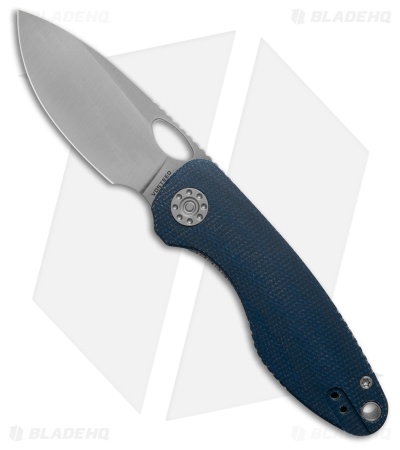 Vosteed Acorn Liner Lock Knife Blue Micarta (2.9" Satin) *DISC*