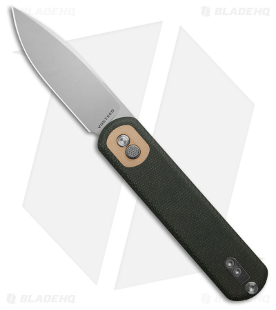 Vosteed Corgi Treklock Knife Green Micarta (3" Stonewash) CG3SVM3