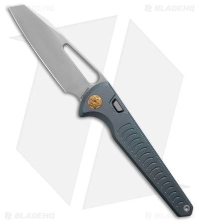 Vosteed Gavko Leopard Top Liner Lock Knife Blue Titanium (3.4" Satin)
