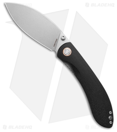 Vosteed Nightshade Linerlock Black Micarta (3.3" Satin Nitro-V)