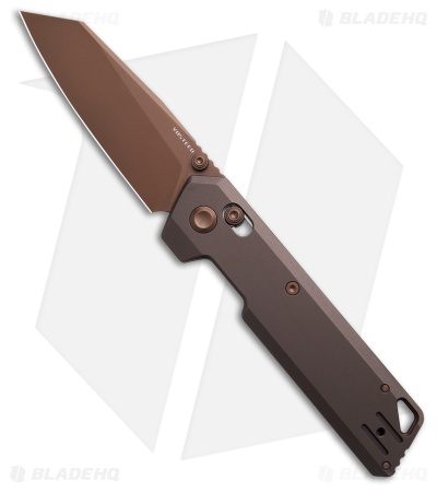 Vosteed Parallel Crossbar Lock Knife Dark Reddish Purple Ti (3" Copper) A3505