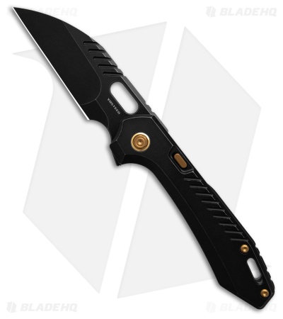 Vosteed RSKAOS Top Linerlock Knife Titanium Black (3.5" Black SW Wharncliffe)