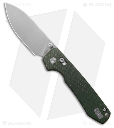 Vosteed Raccoon Crossbar Lock Knife Green Micarta (3.4" Satin)