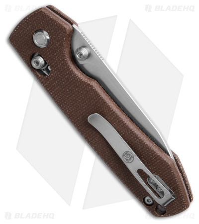 Vosteed Raccoon Crossbar Lock Knife Brown\Satin - Blade HQ