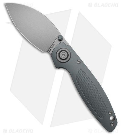 Vosteed Shilin Cutter Vanchor Lock Knife Gray Aluminum (3" Stonewash)