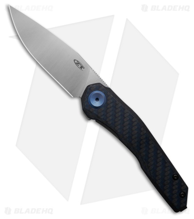 Zero Tolerance 0545BLUCF MagnaCut Frame Lock Knife Blue CF/Ti (3.3" Satin)