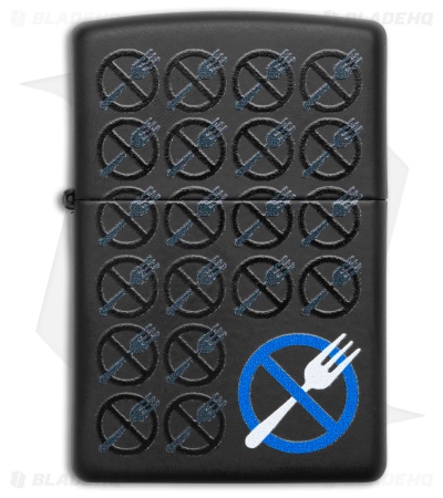 Zippo Zero Forks Black Lighter 49352-123340