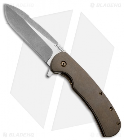 Doc Shiffer Designated Marksman Knife Titanium Flipper (2.75" Plain)