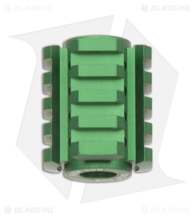 Base 550 Paracord Studio Lanyard Rail Bead  - Hunter Green Aluminum