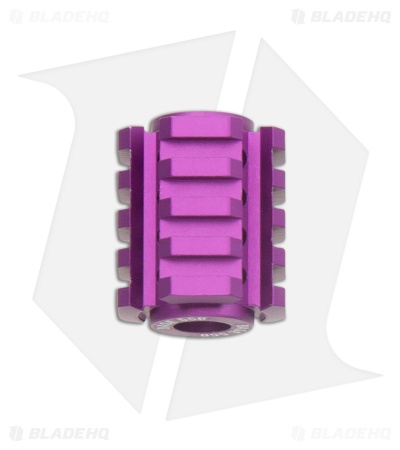 Base 550 Paracord Studio Lanyard Rail Bead  - Purple Aluminum