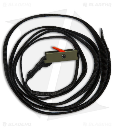 Austere Manufacturing 3/4" Cam Utility Strap Dark Green/Orange Al (4ft Nylon)