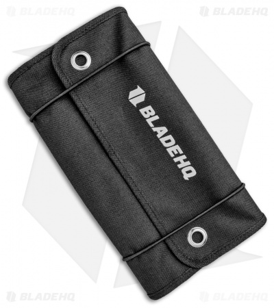 Blade HQ Jumbo Knife Roll Nylon Carry Case - Black w/Door Hooks