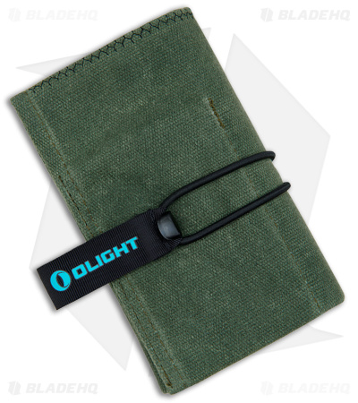 Olight Exploit Mini OD Green Tool Roll Bag - Oil Waxed Canvas