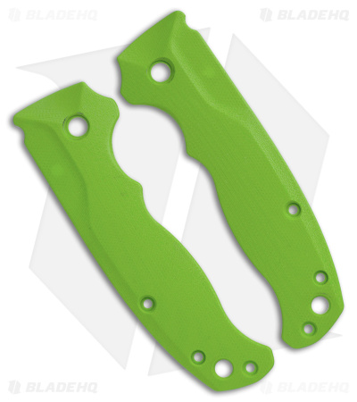 Flytanium Custom Bandwidth Lime Green G-10 Scales for Demko AD 20.5 Knife