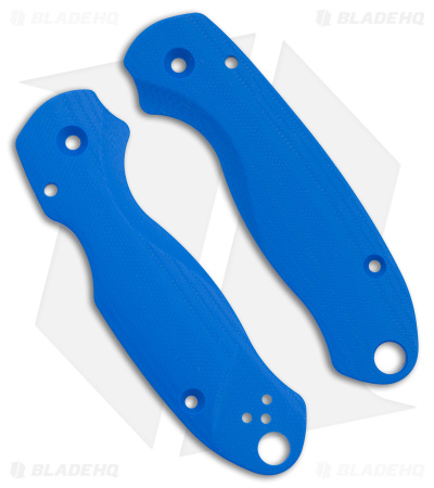 Flytanium Lotus Blue G-10 Scales for Spyderco Paramilitary 3 Knife