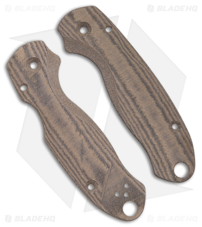 Flytanium Lotus Green Linen Micarta Scales for Spyderco Para 3 Knife