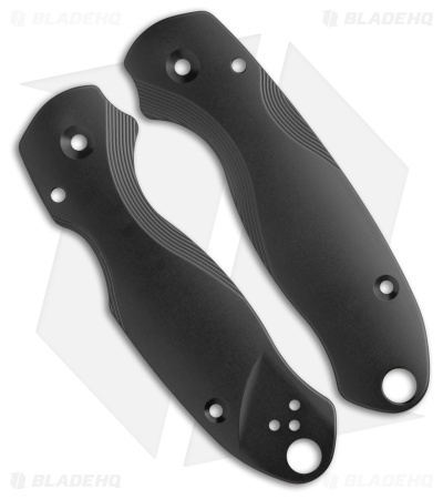 Flytanium Lotus Titanium Scales for Spyderco Para 3 Knife - DLC Coated