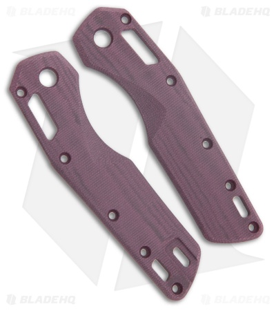 Ripp's Garage Tech Microtech MSI S/E RH Canvas Micarta Scales - Dragons Blood