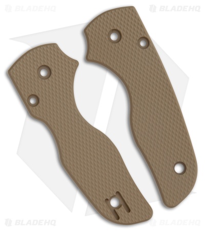 Ripp's Garage Tech Spyderco Lil Native Coyote Tan Aluminum Scales