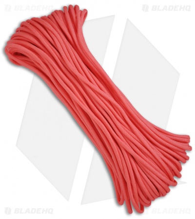 Pink 550 Paracord Nylon Braided 7-Strand Core (100') USA