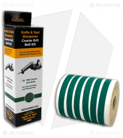 Work Sharp Knife & Tool Sharpener Coarse Grit Belt Kit (P80) WSSA0002703