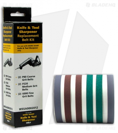 Work Sharp Knife and Tool Sharpener Replacement Belt Kit WSSA0002012