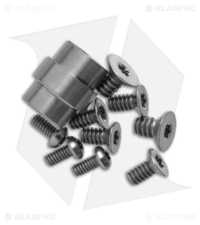 Flytanium Titanium Hardware Kit for Spyderco Manix 2 - Satin