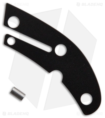 Flytanium Titanium Coated Backspacer For Spyderco Delica - Black DLC