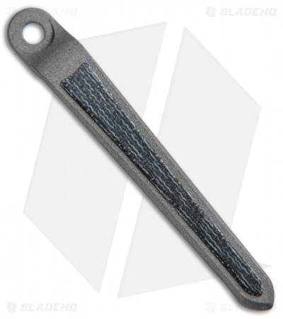 Millit Knives Machined CRK Pocket Clip - Titanium w/ Micarta Inlay