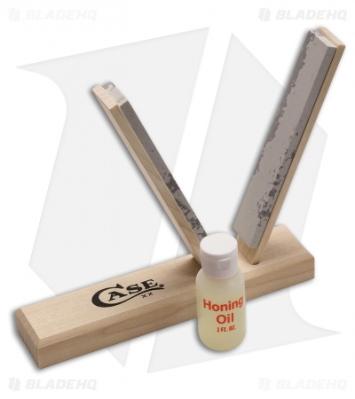 Case V-Sharpening Kit Wood/Arkansas Stone Sharpener
