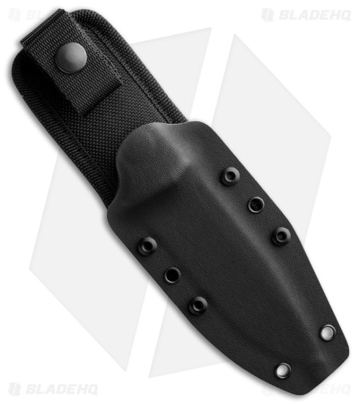 LionSteel Knives Kydex Sheath for M5 Drop Point Fixed Blade Knife (Black)