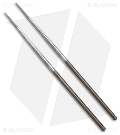 Foltsum 2-Piece Takedown Chopsticks Satin/Bronze Titanium with Pouch