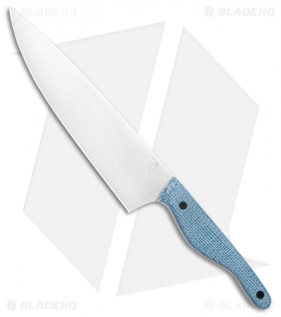 Blue Collar Blades Mule Chef Knife Maple Wood w/ Mosaic Pins (8" Satin)*DISC*