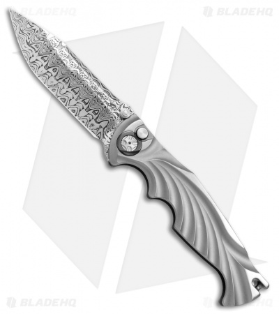 Brian Tighe Custom Tighe Breaker Clip Integral Automatic Knife (4" Damascus)