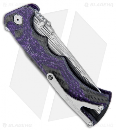 Brian Tighe Custom Tighe Fighter Knife Purple Carbon Fiber (3.9 ...