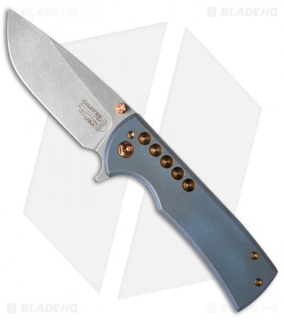 Ferrum Forge + Chaves One-Off Veloz Flipper Knife Gold (3.125