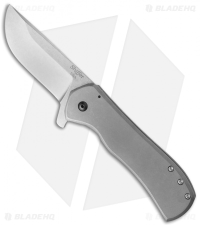 Doc Shiffer V3 Recon Knife Tumbled Ti (2.75" Stonewash)