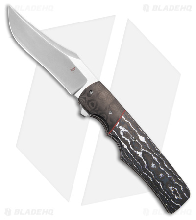 Jason Clark Custom Model 3 Black/White Fat Carbon (3.4" Stonewash)
