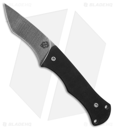 John Gray Custom Tanto Fixed Blade Knife Tero Tuf Black (3.5