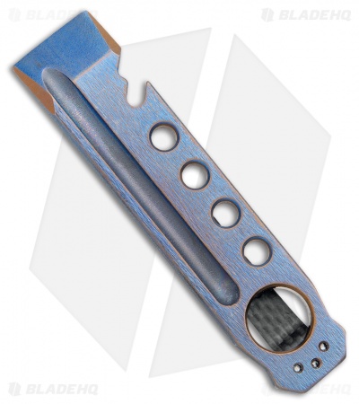 John Gray Titanium Bottle Opener Pry Bar  Blue/Bronze (4.5