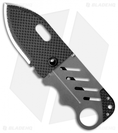 John Kubasek Creditor II Broadhead Credit Card Money Clip Knife (2.88" Satin/CF)