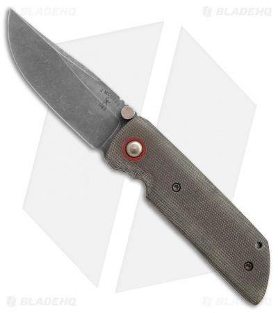 McNees Custom Tanjun Frame Lock Knife Micarta/Ti (3