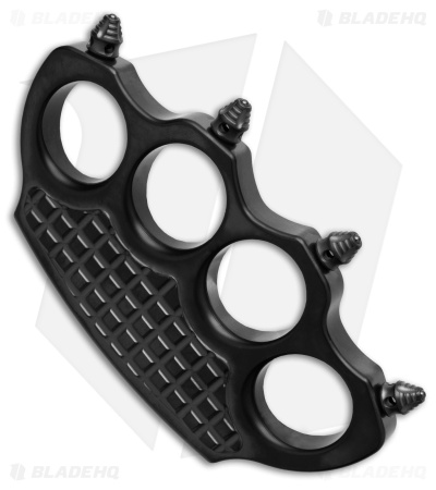 Microtech Marfione Hand Tank Spiked Knuckle Paperweight (DLC SW Titanium)