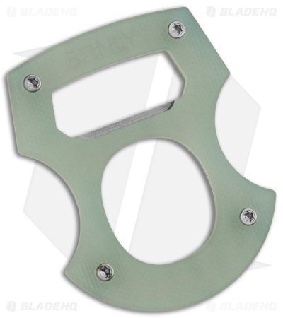 BRNLY Baldy Contra Cypop Bottle Opener Jade G-10/Titanium Exclusive