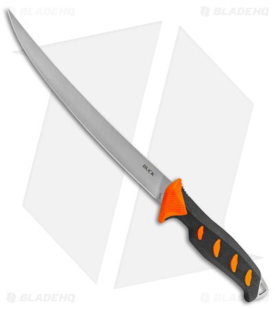 Buck Hookset Long Fresh Fillet Knife Gray/Orange (9" Satin) 0146ORS