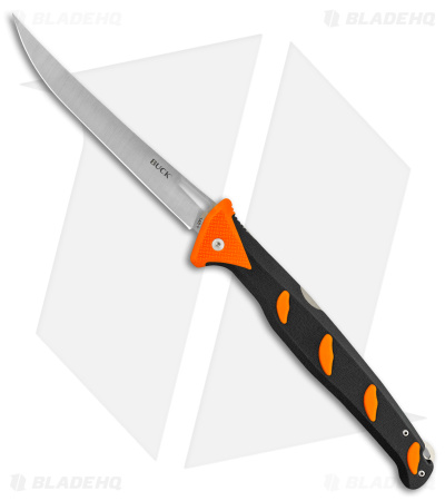 Buck Hookset Fresh Folding Fillet Knife Gray/Orange (6.5" Satin) 0148ORS
