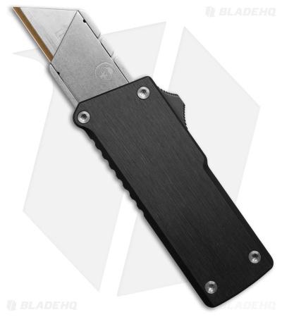 Chaves Handy Utility Blade (CHUB) OTF Knife Black Aluminum (1" Utility)