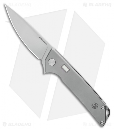 Glow Rhino Reactor Frame Lock Knife Titanium w/ Tritium (2.75" Satin)